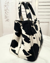 Load image into Gallery viewer, PRELOVED Prada Cow Print Canapa Tote
