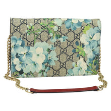 Load image into Gallery viewer, Gucci Supreme Monogram Blooms Chain Wallet
