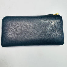Load image into Gallery viewer, Prada Black Vitello Continental Zippy Wallet
