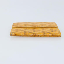 Load image into Gallery viewer, Goyard Goyardine Marigny Card Wallet Yellow
