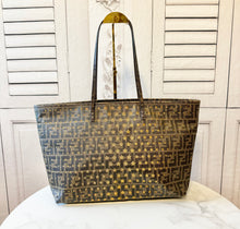 Load image into Gallery viewer, PRELOVED FENDI Zucca Star Spalmati Roll Tote
