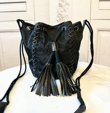 Load image into Gallery viewer, PRELOVED Prada Tessuto Nylon Lace-Up Drawstring Crossbody Bag
