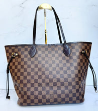 Load image into Gallery viewer, PRELOVED Louis Vuitton Damier Ebene Neverfull MM with Pouch
