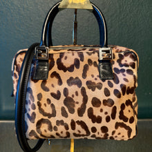 Load image into Gallery viewer, FENDI Pony Hair Leopard Top Handle Satchel
