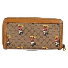 Load image into Gallery viewer, GUCCI X DISNEY GG Supreme Monogram Mickey Mouse Zip Around Wallet
