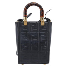 Load image into Gallery viewer, Fendi Vitello FF Embossed Mini Fendi Sunshine Shopper Tote
