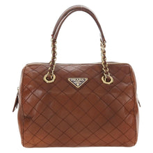 Load image into Gallery viewer, Prada Nappa Woven Boston Bag
