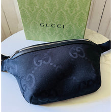 Load image into Gallery viewer, BRAND NEW Gucci Jumbo GG Canvas Bumbag Black
