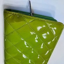 Load image into Gallery viewer, Chanel Lime Patent Medium Wallet
