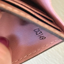 Load image into Gallery viewer, Louis Vuitton Damier Ebene / Rose Ballerine Sarah Wallet NM
