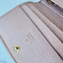 Load image into Gallery viewer, GUCCI Pink Calfskin Compact Wallet
