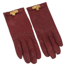 Load image into Gallery viewer, HERMES Lambskin Kelly Lock Gloves
