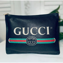 Load image into Gallery viewer, Gucci Calfskin Logo Clutch
