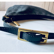 Load image into Gallery viewer, Gucci Jacquard Black GG Monogram Slim Shoulder Bag
