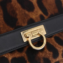 Load image into Gallery viewer, Salvatore Ferragamo Calfhair Leopard Print Sofia Satchel
