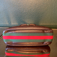 Load image into Gallery viewer, Gucci Brown Calfskkin Heritage Web Horsebit Hobo
