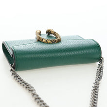 Load image into Gallery viewer, Gucci GG Calfskin Emerald Dionysus Mini Chain Wallet

