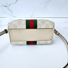 Load image into Gallery viewer, Gucci GG Supreme Canvas Super Mini Ophidia Boston Bag Mystic White
