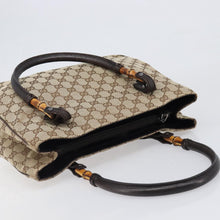 Load image into Gallery viewer, Gucci GG Canvas Bamboo Tote
