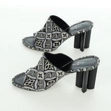 Load image into Gallery viewer, Louis Vuitton 1854 Flower Hill Silhouette Mule Heels Size 39
