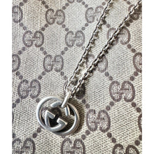 Load image into Gallery viewer, GUCCI Sterling Silver Interlocking G Pendant Necklace
