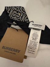 Load image into Gallery viewer, Burberry Silk Crystal Embellished Twilly Black
