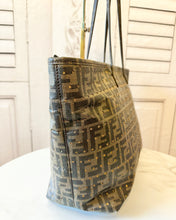 Load image into Gallery viewer, PRELOVED FENDI Zucca Star Spalmati Roll Tote
