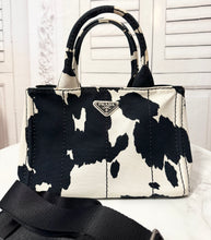 Load image into Gallery viewer, PRELOVED Prada Cow Print Canapa Tote
