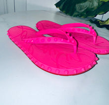 Load image into Gallery viewer, Christian Louboutin Red Bottom Flip Flop Sandals  Size 8 US / 38 EU
