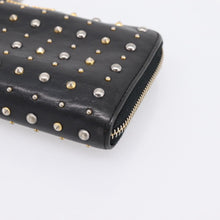 Load image into Gallery viewer, Miu Miu Studded Leather Zip Wallet
