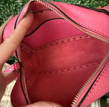 Load image into Gallery viewer, Valentino Calfskin Rockstud Camera Crossbody Bag Pink
