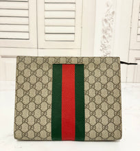 Load image into Gallery viewer, PRELOVED Gucci Supreme Monogram Selleria Cosmetic Case
