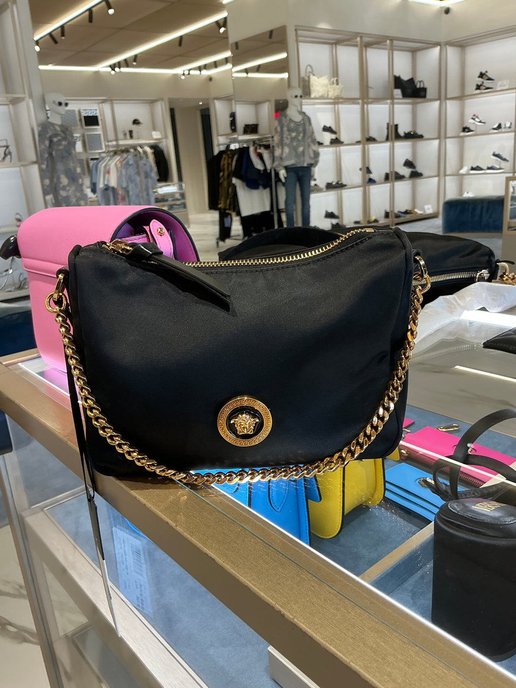 BRAND NEW VERSACE SMALL Nylon 2-way