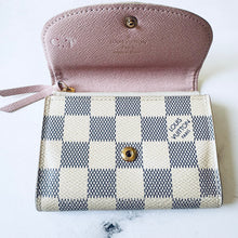 Load image into Gallery viewer, Louis Vuitton Damier Azur Rosalie Coin Purse Rose Ballerine
