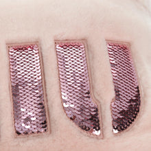 Load image into Gallery viewer, Miu Miu Pink Shearling Sequin Logo Tote with Pouch
