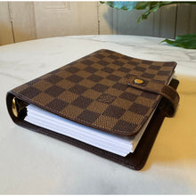 Load image into Gallery viewer, Louis Vuitton Damier Ebene Medium Ring Agenda
