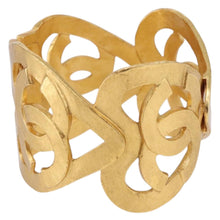 Load image into Gallery viewer, CHANEL CC Heart Cuff Bangle Bracelet
