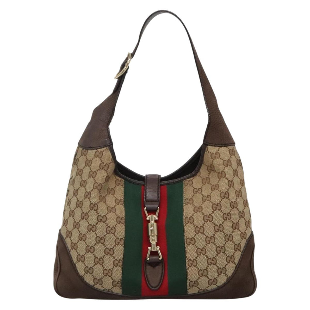 Gucci Monogram Jackie Hobo Bag