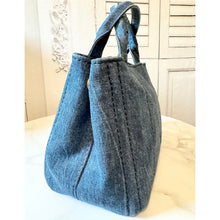 Load image into Gallery viewer, PRADA Canapa Denim Small Tote
