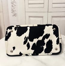 Load image into Gallery viewer, PRELOVED Prada Cow Print Canapa Tote
