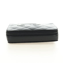 Load image into Gallery viewer, Chanel Calfskin Quilted Cambon Zip Around Cosmetic Pouch
