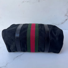 Load image into Gallery viewer, Gucci Black GG Canvas Boston Bag

