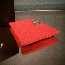 Load image into Gallery viewer, Chanel Caviar Quilted Boy Card Holder
