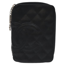 Load image into Gallery viewer, Chanel Calfskin Quilted Cambon Zip Around Cosmetic Pouch
