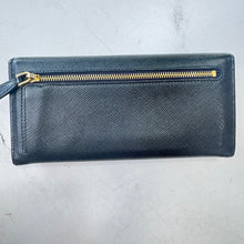 Load image into Gallery viewer, Prada Black Saffiano Leather Continental Wallet
