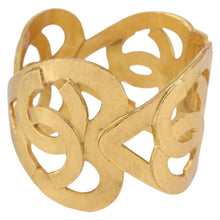 Load image into Gallery viewer, CHANEL CC Heart Cuff Bangle Bracelet
