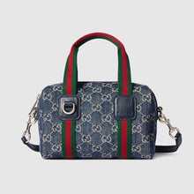 Load image into Gallery viewer, BRAND NEW Gucci GG Denim Small Boston Bag

