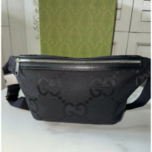 Load image into Gallery viewer, BRAND NEW Gucci Jumbo GG Canvas Bumbag Black
