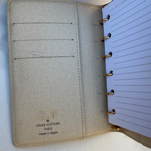 Load image into Gallery viewer, Louis Vuitton Small Ring Agenda Damier Azur
