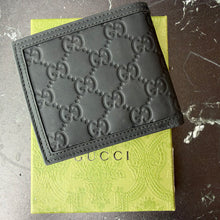 Load image into Gallery viewer, Gucci Rubber Effect GG Embossed Men's Bi-Fold Wallet
